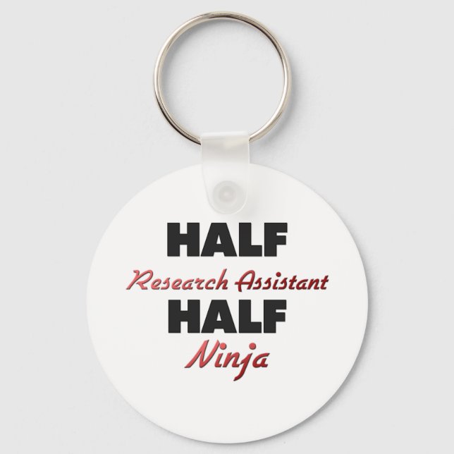 Half Research Assistant Half Ninja Key Ring (Front)