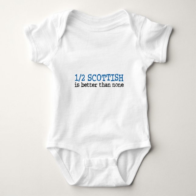 Half Scottish Baby Bodysuit (Front)