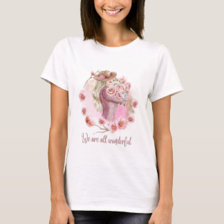 Half sleeve t-shirt with beautiful doll printed