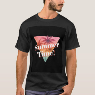 Half sleeve t shirt with summer design