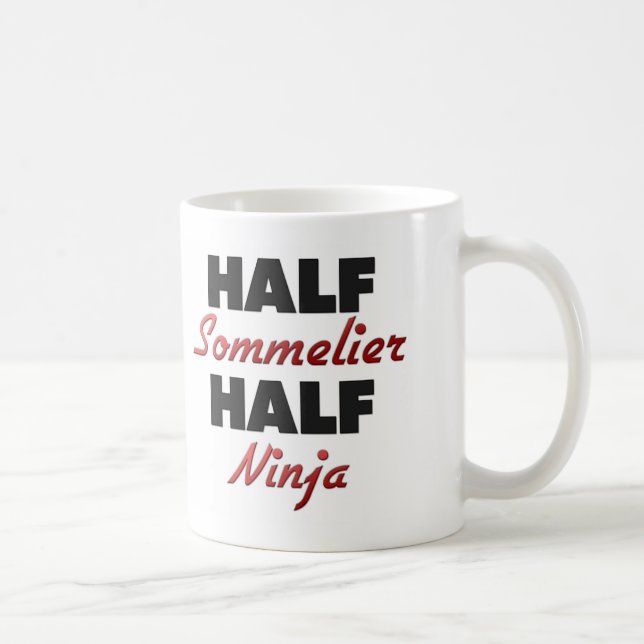 Half Sommelier Half Ninja Coffee Mug (Right)