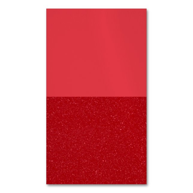 Half-Speckle Tomato-Red Magnet Card – Customisable (Front Vertical)