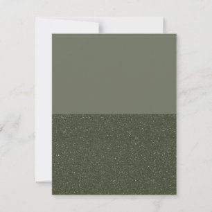Half Speckled Moss Green Greeting Card – Customise