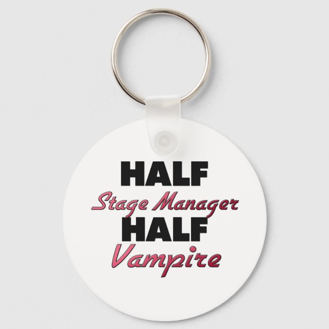Half Stage Manager Half Vampire Key Ring (Front)