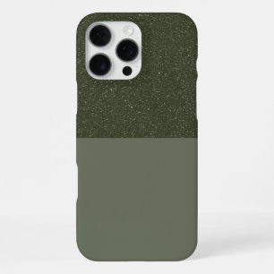 Half Texture Moss Green iPhone Case – Customisable