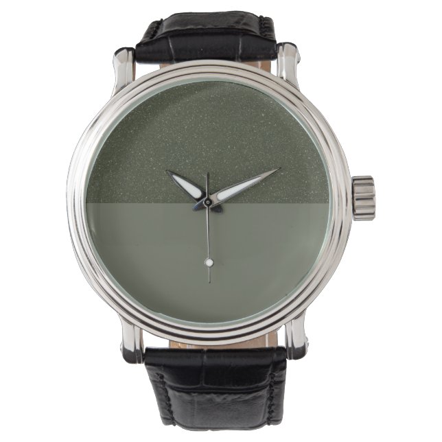 Half Texture Moss Watch – Customisable Style (Front)