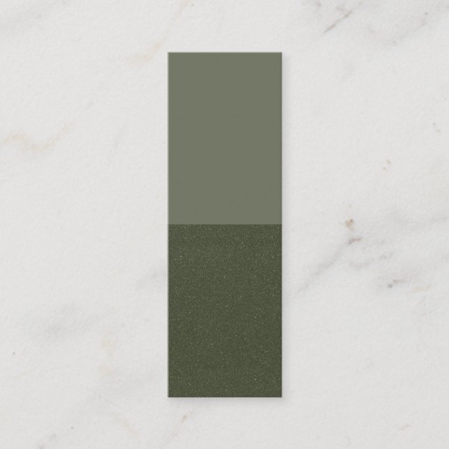 Half Textured Moss Green Card – Customisable (Front)