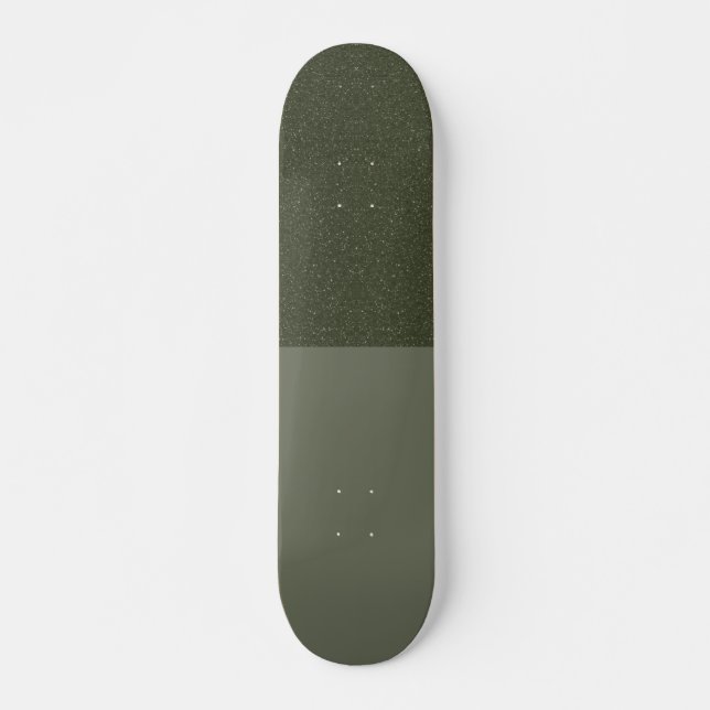 Half Textured Moss Green Skateboard – Customisable (Front)