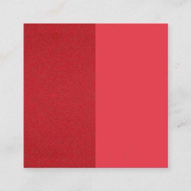 Half Textured Tomato Red Business Card – Customise (Front)