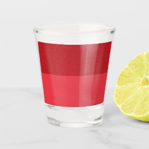 Half Textured Tomato Red Shot Glass – Customisable