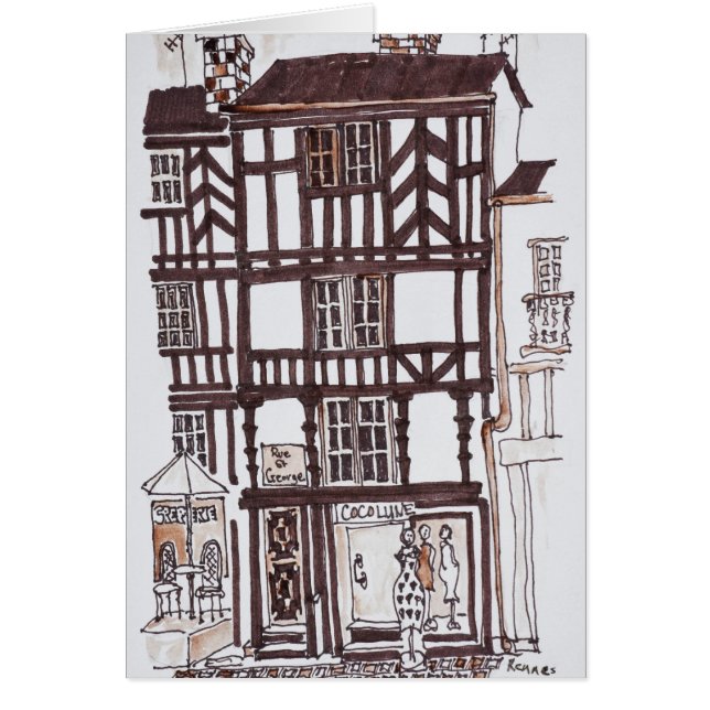 Half-timbered Building | Rennes, Brittany, France (Front)