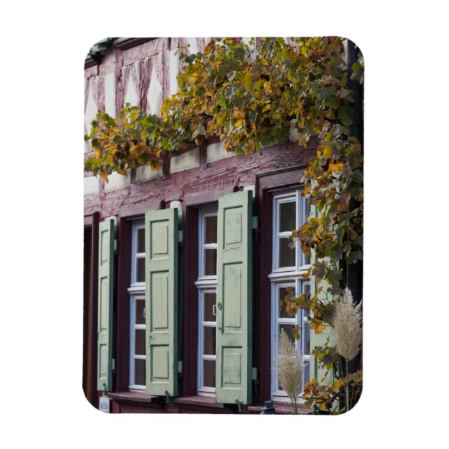 Half Timbered House Detail Magnet (Vertical)