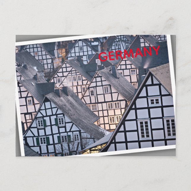 Half-timbered houses in Freudenberg, Germany Postcard (Front)