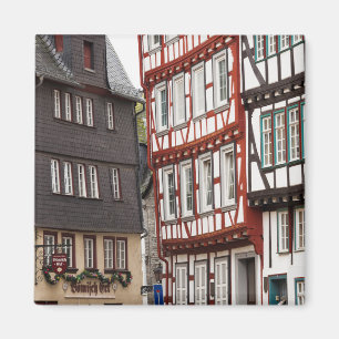 Half-timbered Town Buildings Magnet