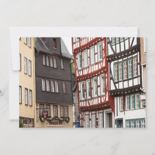 Half-timbered Town Buildings Thank You Card