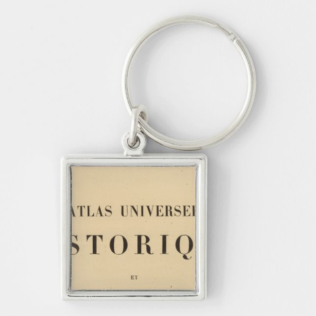 Half Title Atlas universel historique Key Ring (Front)