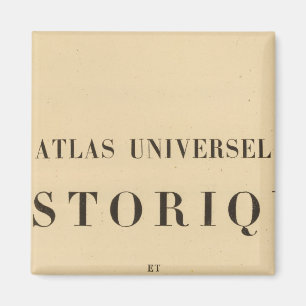 Half Title Atlas universel historique Magnet