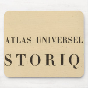 Half Title Atlas universel historique Mouse Pad