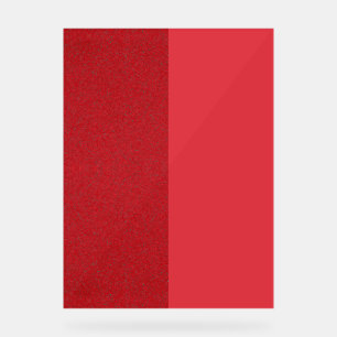 Half-Tone Tomato Red Acrylic Sign – Customisable