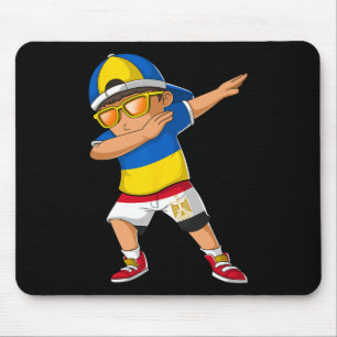 Half Ukrainian Egyptian Boy Ukraine Egypt Flag Mouse Pad