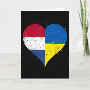 Half Ukrainian Half Dutch A Ukraine Netherlands Fl Card