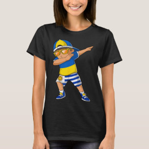 Half Ukrainian Uruguayan Boy Ukraine Uruguay Flag T-Shirt