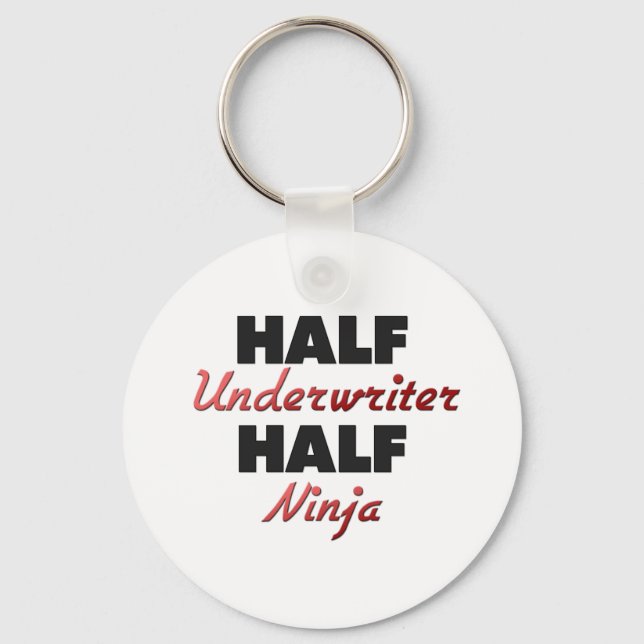Half Underwriter Half Ninja Key Ring (Front)
