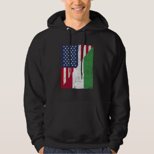 Half USA Flag Half Hungary Flag American Hungarian Hoodie