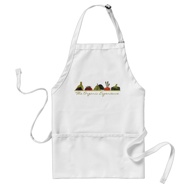 half veggies fruits cooking t-shirt kitchen app... standard apron (Front)