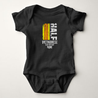 Half Vietnamese Is Better Than None Funny Vietname Baby Bodysuit