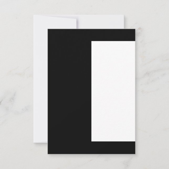 half white half black, half black half white card (Front)