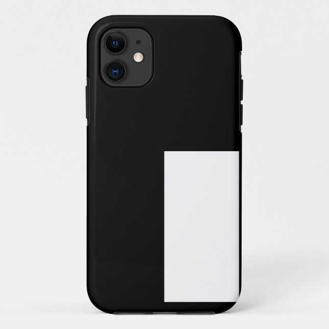 half white half black, half black half white Case-Mate iPhone case (Back)