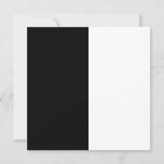 half white half black, half black half white invitation