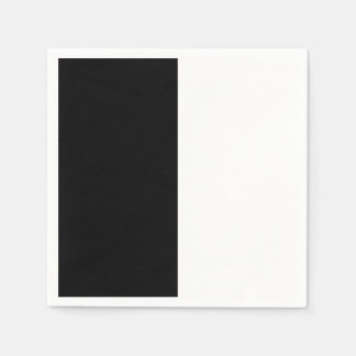 half white half black, half black half white napkin
