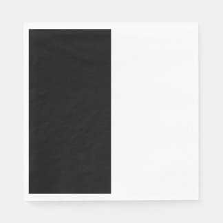half white half black, half black half white napkin