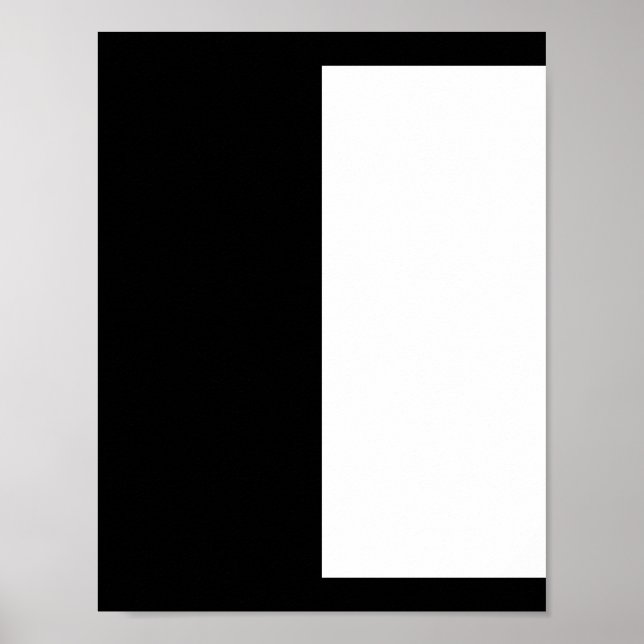 half white half black, half black half white poster (Front)