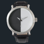 half white half black, half black half white watch<br><div class="desc">half white half black, half black half white, black and white, black and white split, split black and white, half and half, unus annus, unus, annus, black, white, half, cute, vintage, fashion, half white, half black, half white and black, contrast, color, color, colors, black white horizontal stripes, black white stripes,...</div>