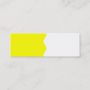Half Yellow Mini Business Card