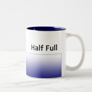 halfFull-rt, halfFull-lft Two-Tone Coffee Mug