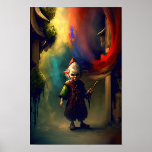 Halfling Adventurer Poster D&D Art 3