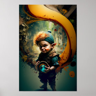 Halfling Adventurer Poster D&D Art 4