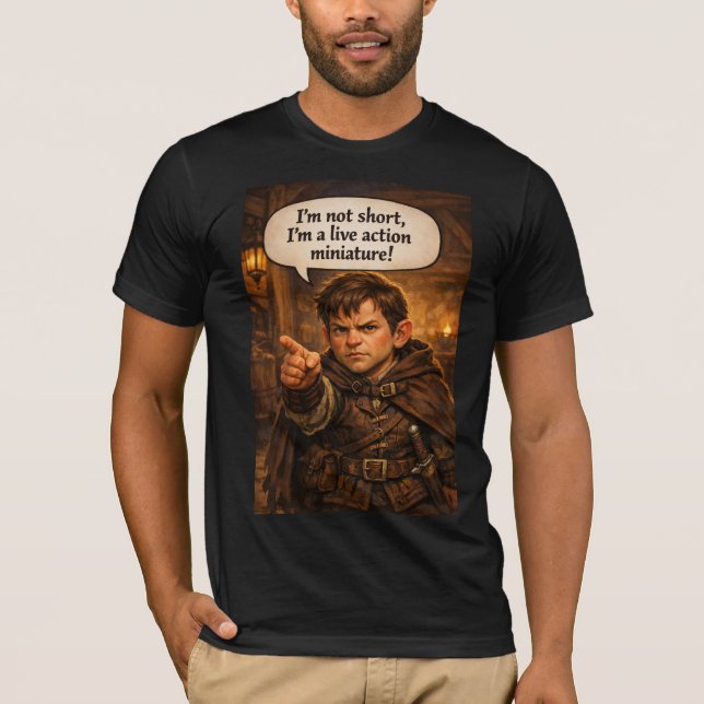 Halfling Not Short T-shirt (Front)