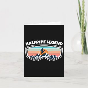Halfpipe Snowboarding Goggles As Halfpipe Snowboar Card
