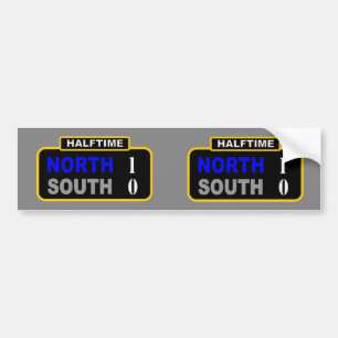 HALFTIME (2 for one) Bumper Sticker