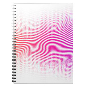 Halftone abstract background. blending lines and d notebook