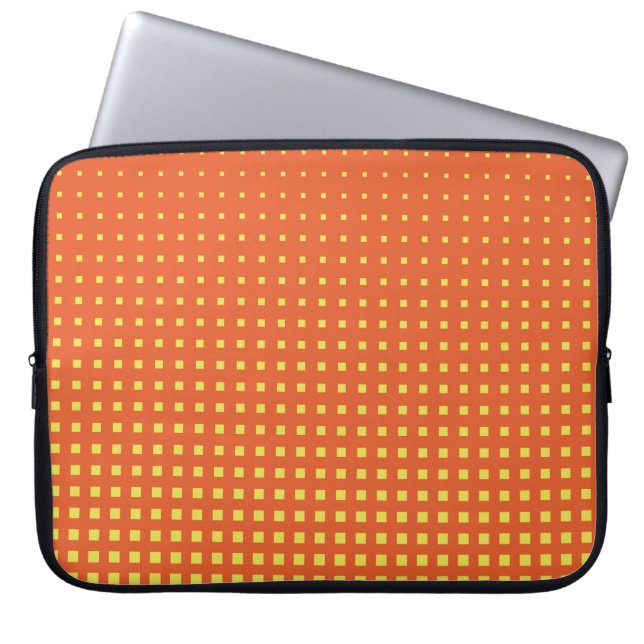 Halftone background. Comic style. Abstract geometr Laptop Sleeve (Front)