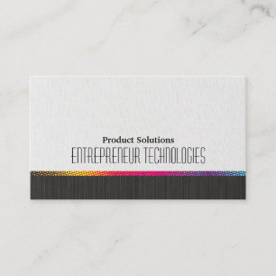 Halftone Colours Black White Texture Business Card
