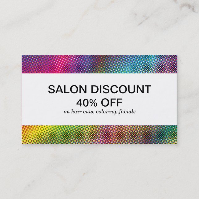 Halftone Colours Business Card (Front)