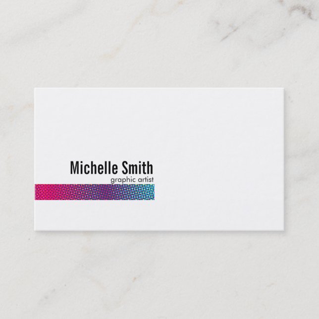 Halftone Colours Business Card (Front)