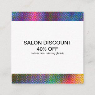 Halftone Colours Discount Cards